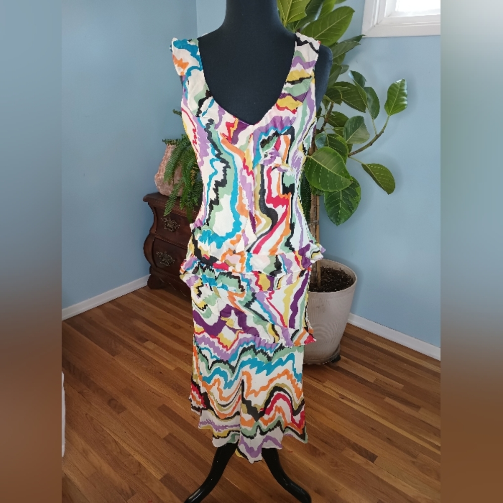 C. Keer Anthropologie Silk Dress size 6